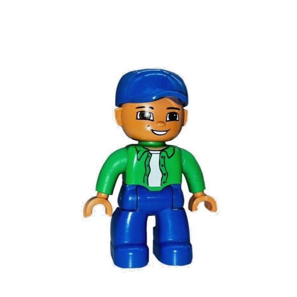 Lego Ville DUPLO replacement MAN green shirt Zoo Car Wash 47394pb0087 - Picture 1 of 5